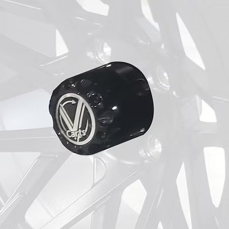 Black Wheel Cap, 2 Pack, for 4 and 6 Seat Carts