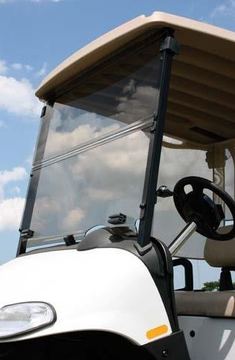E-Z-GO RXV Clear Folding Windshield, Non-DOT