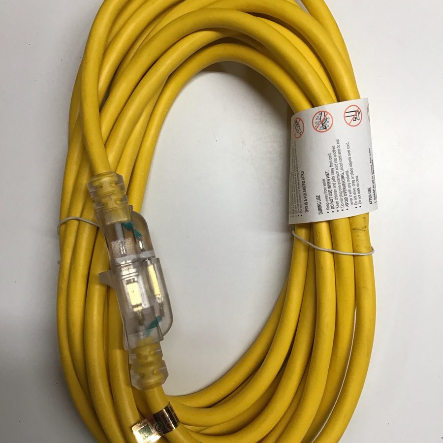 Heavy Duty 25-Foot Golf Cart Extension Cord