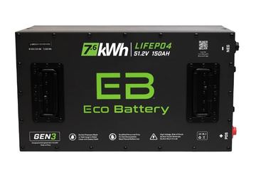 Eco Lithium Battery, 51V 150AH Gen 3