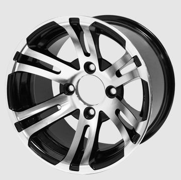 12 Inch Bulldog Machined/Black Wheel